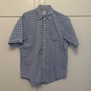 LIKE NEW Vintage Brooks Brothers Cotton Short Sleeve Button Down Checkered Shirt